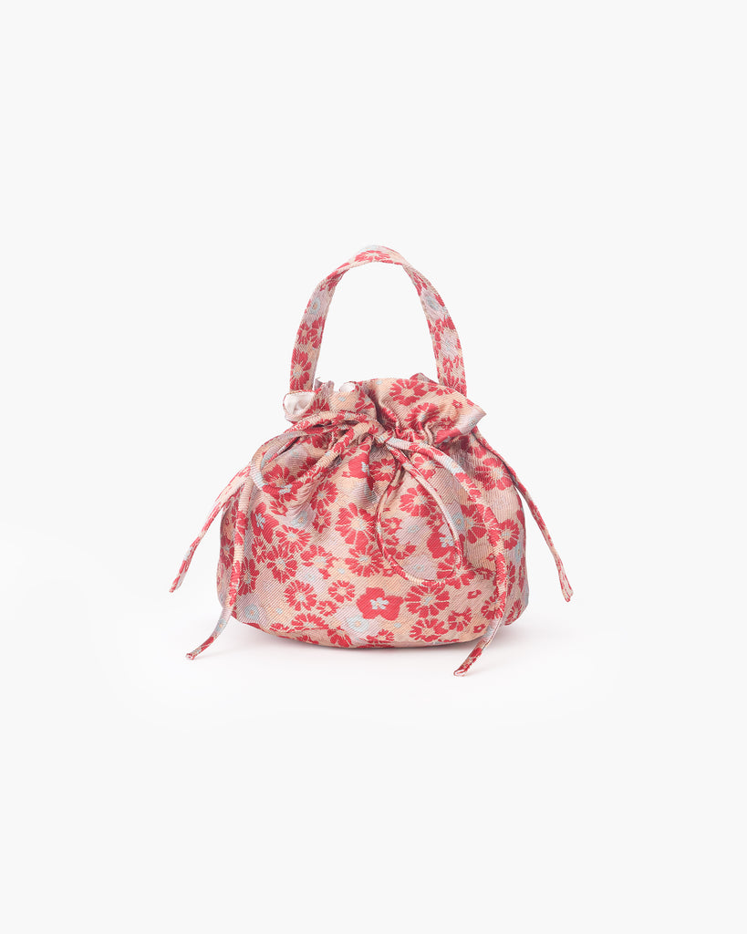 pink floral jacquard