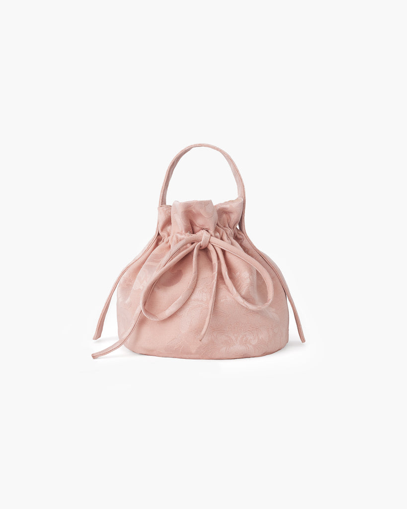 blush pink cotton silk jacquard