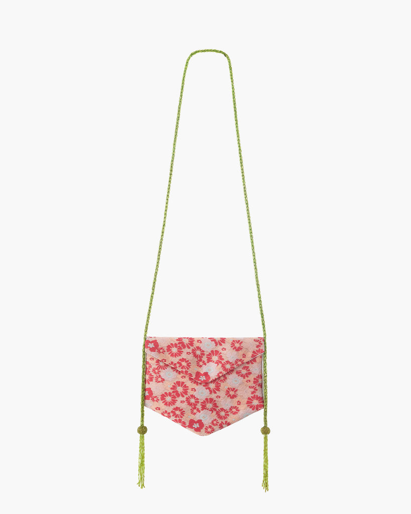 pink floral jacquard