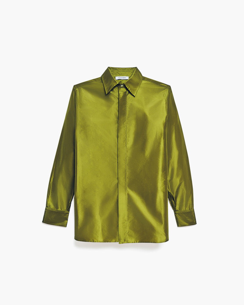 Pea Green Taffeta