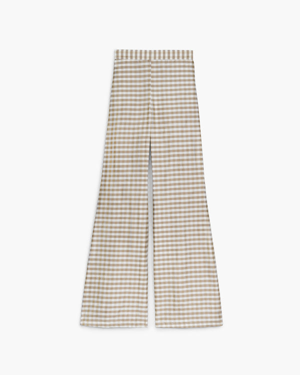 almond gingham