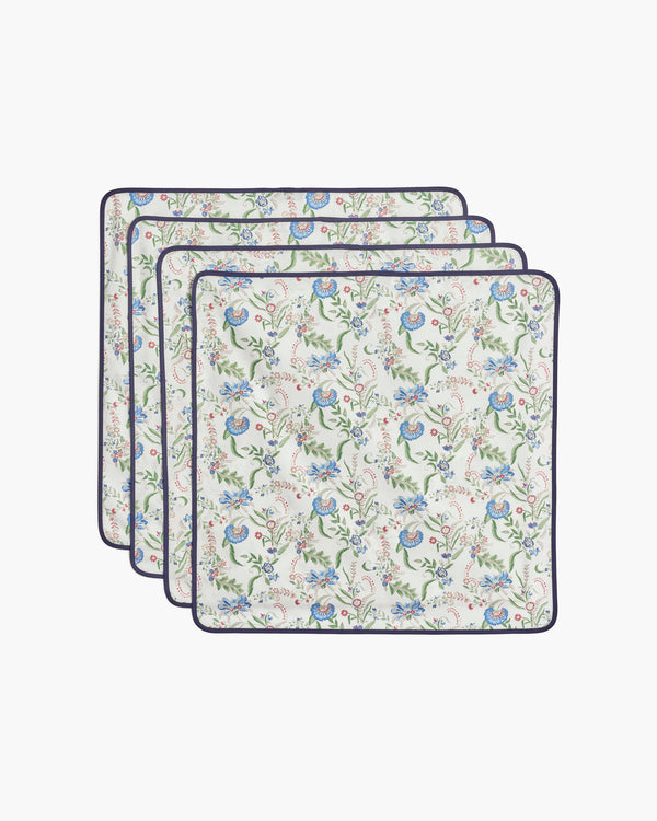 Cornflower Blue Watteau Print