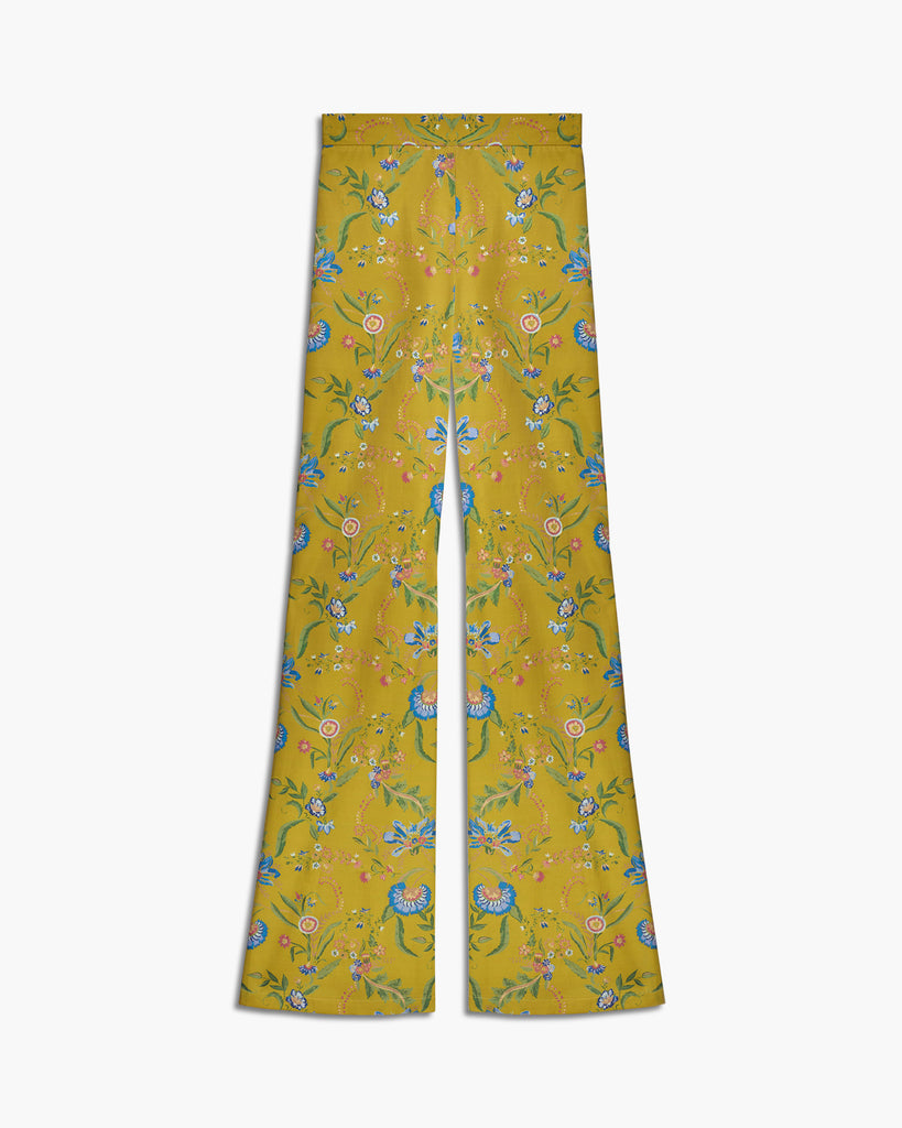 Chartreuse Watteau Print